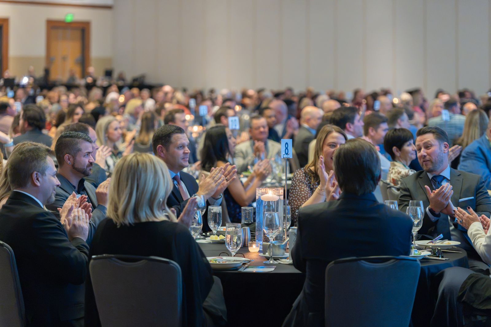 Guests applauding at the 2026 PRMA Summit Awards Dinner