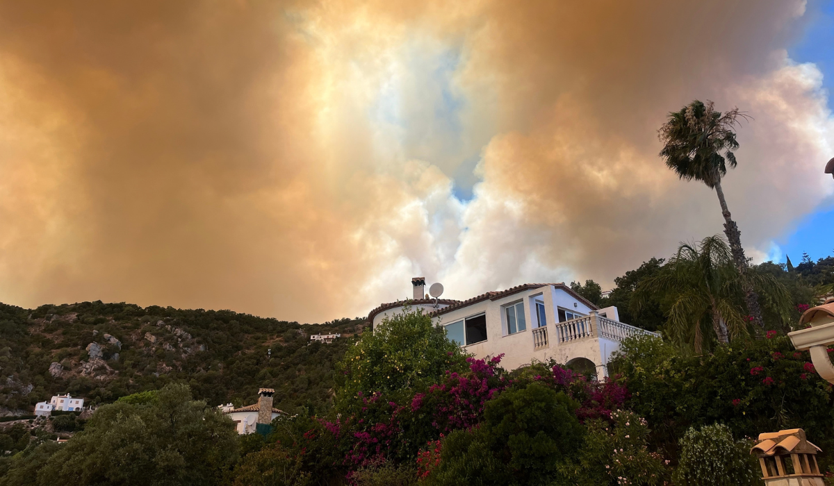 Home and property exposed to severe weather